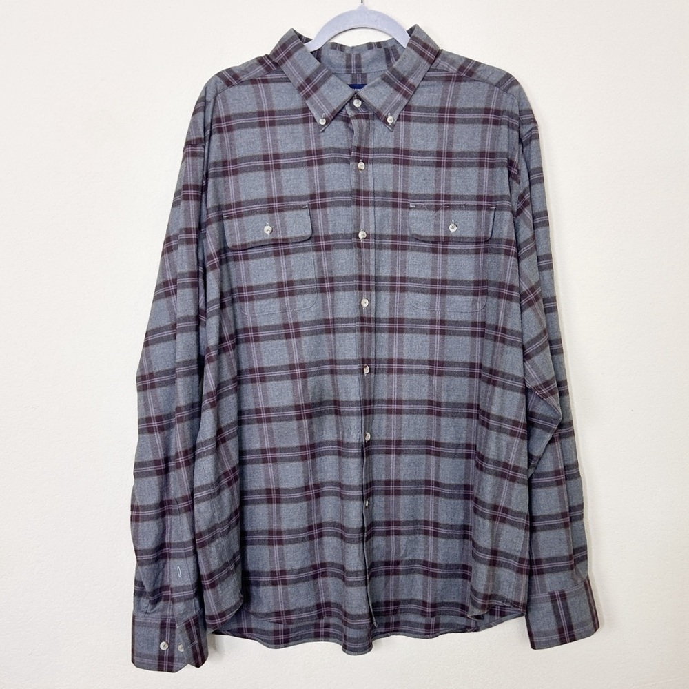 Southern Tide Men’s Plaid Check Button Down Long Sleeve | Size XXL | Classic Fit
